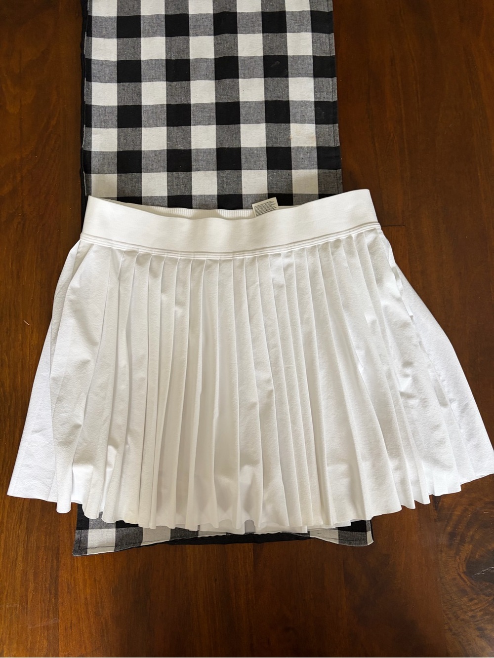 Athleta -  White Pleated Skirt - Small